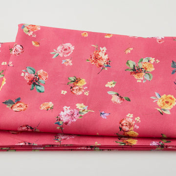 Primrose Garden - Primrose Medley Raspberry 2 Yard Cut