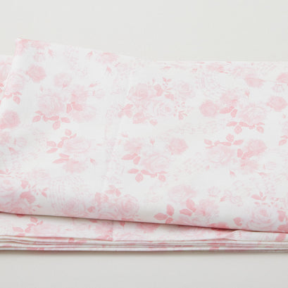 Spring Songs Flower Fairies - Soft Roses Cream 2 Yard Cut