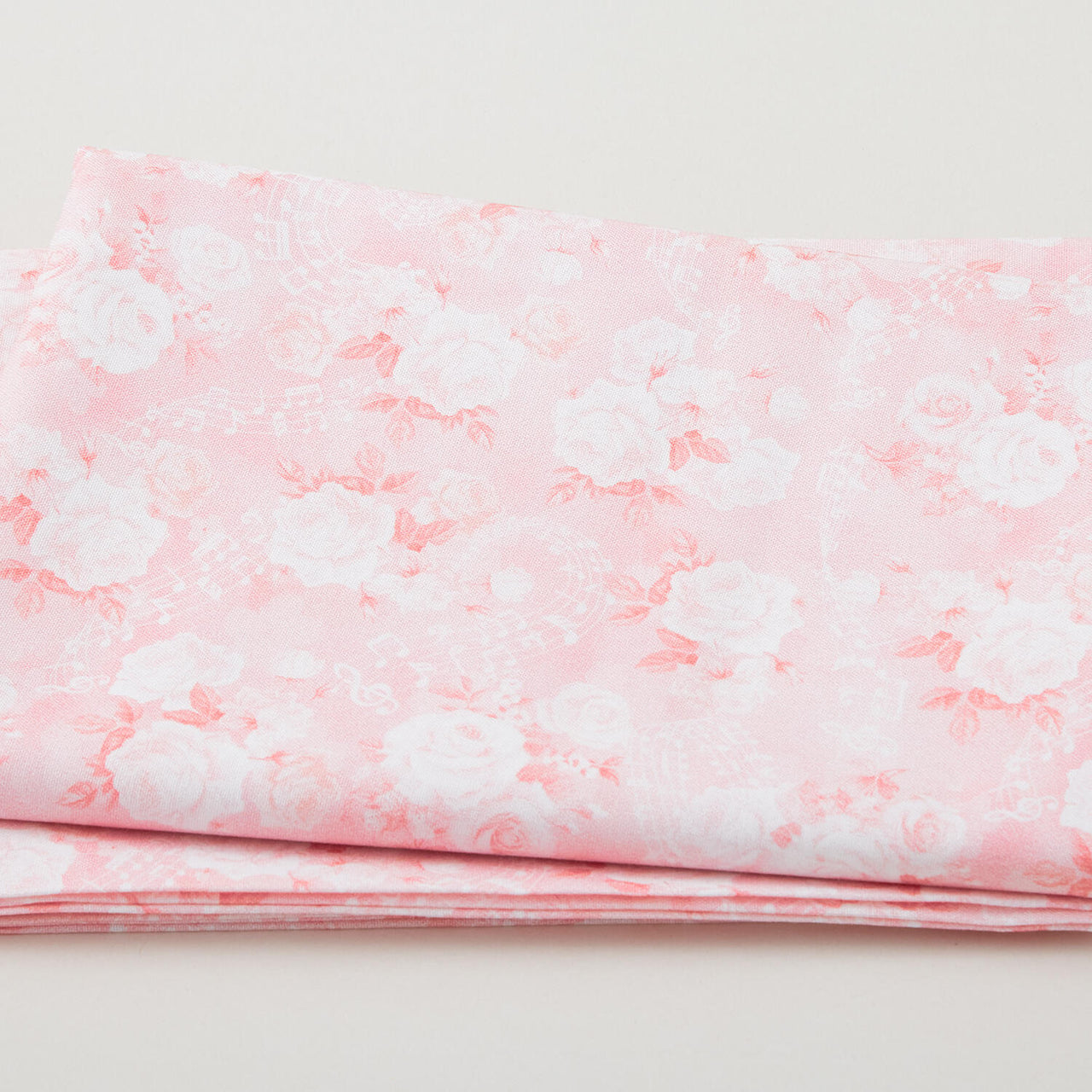 Spring Songs Flower Fairies - Soft Roses Pink 2 Yard Cut