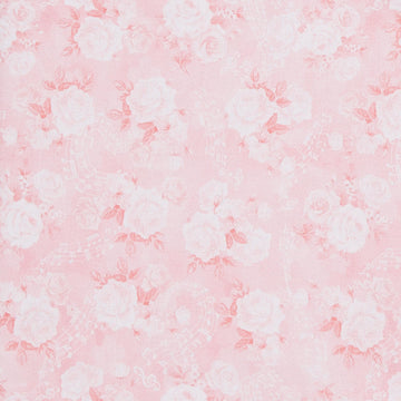 Spring Songs Flower Fairies - Soft Roses Pink 2 Yard Cut