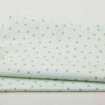 Budding Roses - Dots on Dots Pistachio 2 Yard Cut