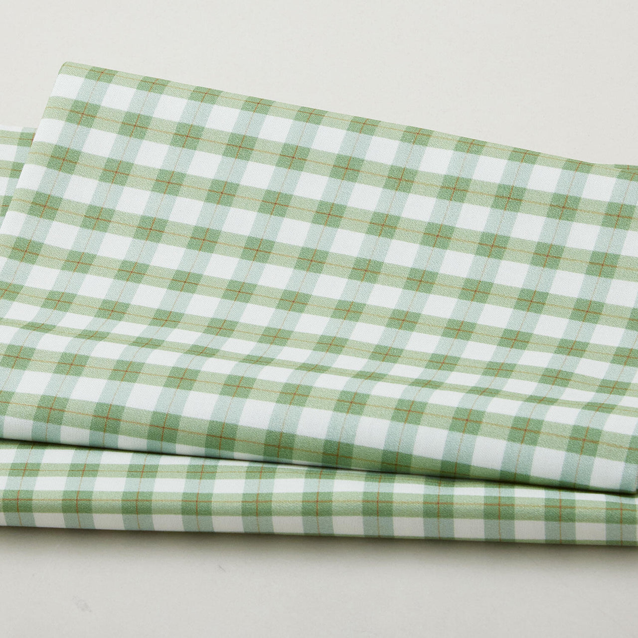 Budding Roses - Cottage Gingham Pistachio 2 Yard Cut