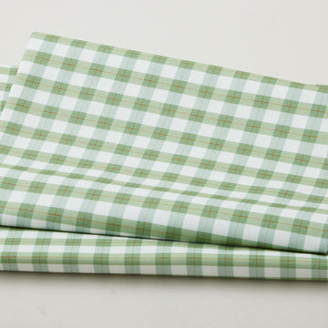 Budding Roses - Cottage Gingham Pistachio 2 Yard Cut