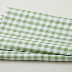 Budding Roses - Cottage Gingham Pistachio 2 Yard Cut