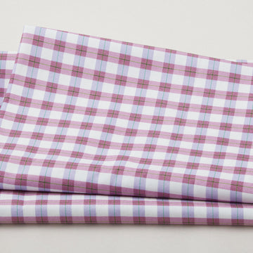 Budding Roses - Cottage Gingham Violet 2 Yard Cut