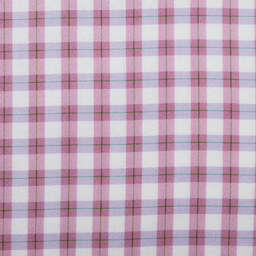 Budding Roses - Cottage Gingham Violet 2 Yard Cut