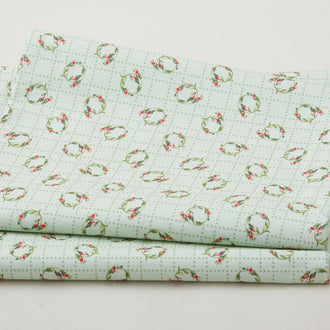 Budding Roses - Ring Around the Rosie Pistachio 2 Yard Cut