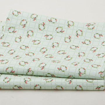 Budding Roses - Ring Around the Rosie Pistachio 2 Yard Cut