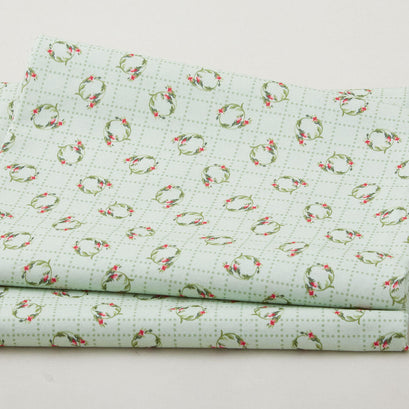 Budding Roses - Ring Around the Rosie Pistachio 2 Yard Cut
