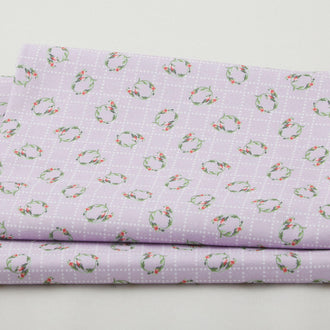 Budding Roses - Ring Around the Rosie Violet 2 Yard Cut