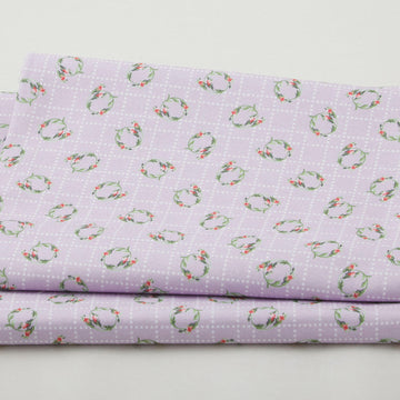 Budding Roses - Ring Around the Rosie Violet 2 Yard Cut
