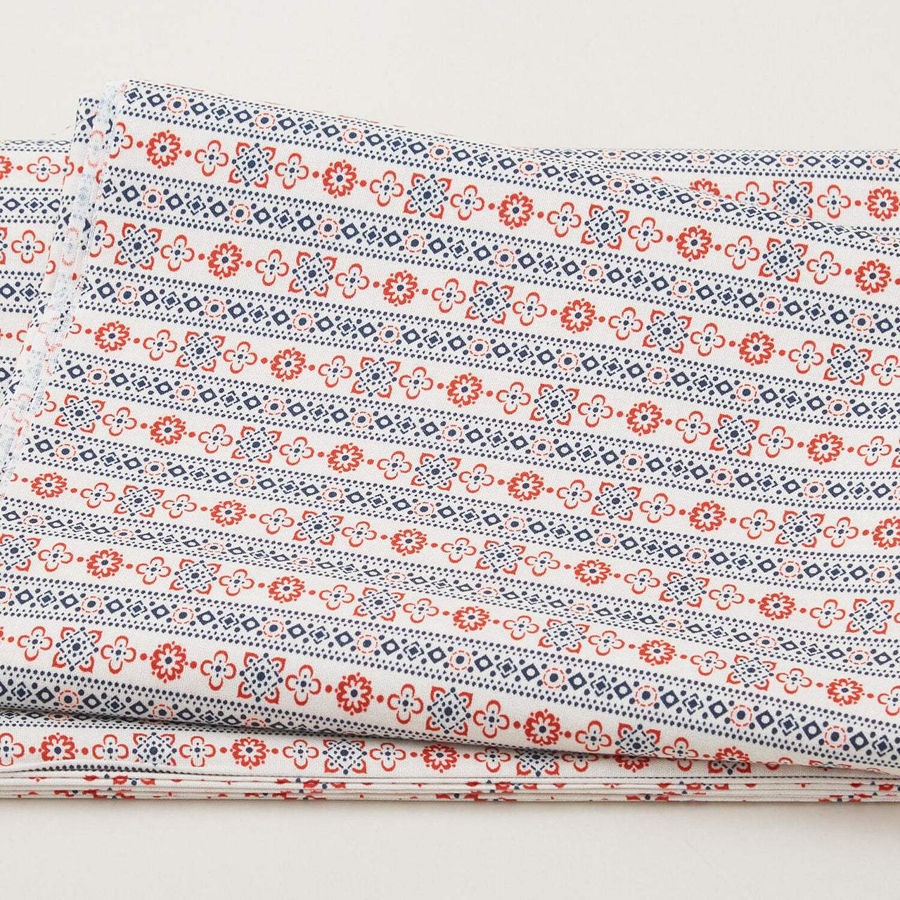 Happy Trails - Calico Stripe Cream 2 Yard Cut