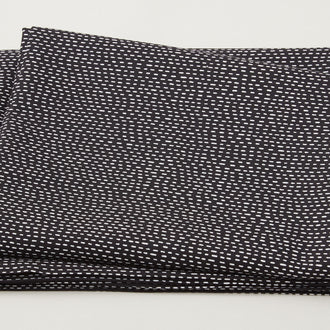 Black & White - Tiny Stitches Black 2 Yard Cut