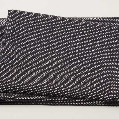 Black & White - Tiny Stitches Black 2 Yard Cut