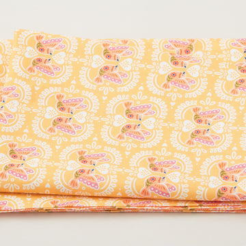 Fiesta - Bird Tiles Yellow 2 Yard Cut