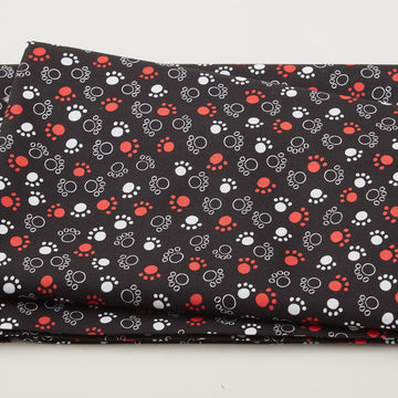 Parisian Cats - Strolling Paris Black 2 Yard Cut