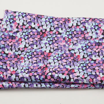 Sketchbook Garden - Floral Dots Black 2 Yard Cut