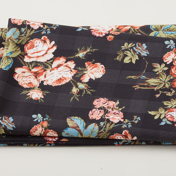 Wildflower Bouquet - Wild Rose Flower Black 2 Yard Cut
