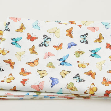 Mediterranean Riviera - Lots Of Butterflies Cream 2 Yard Cut