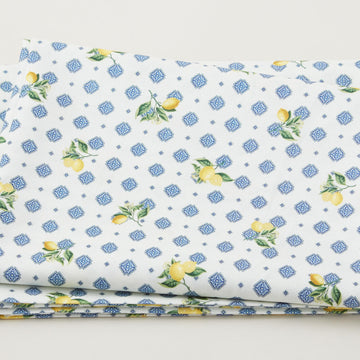 Mediterranean Riviera - Lemon And Tiles Cream 2 Yard Cut