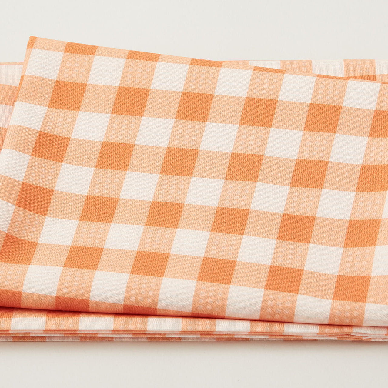 Wild West Wonder - Wild West Gingham Orange 2 Yard Cut