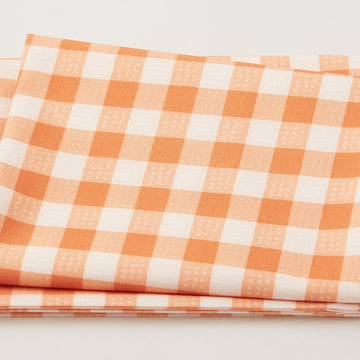 Wild West Wonder - Wild West Gingham Orange 2 Yard Cut