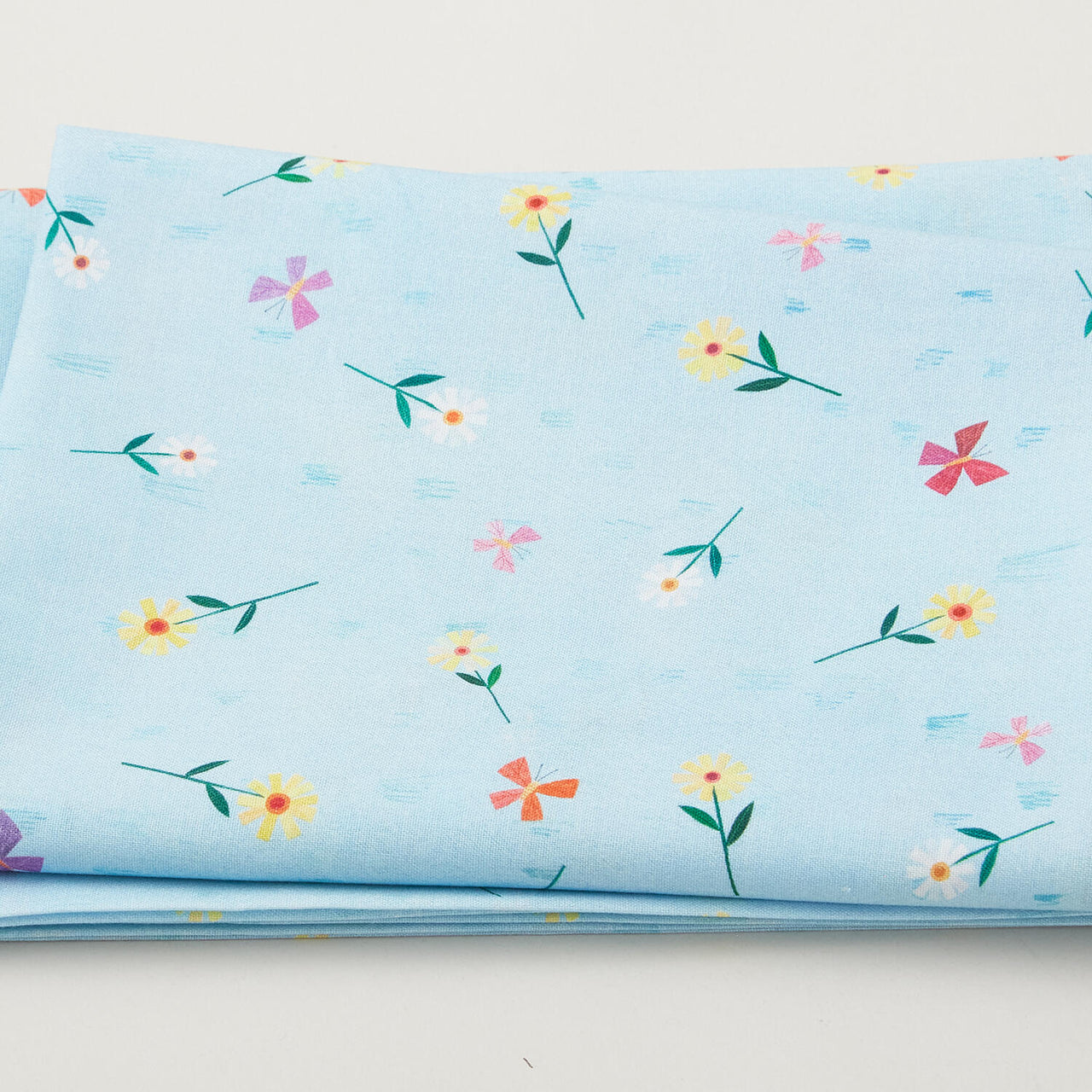 Enchanted Unicorn - Forest Floral Blue 2 Yard Cut
