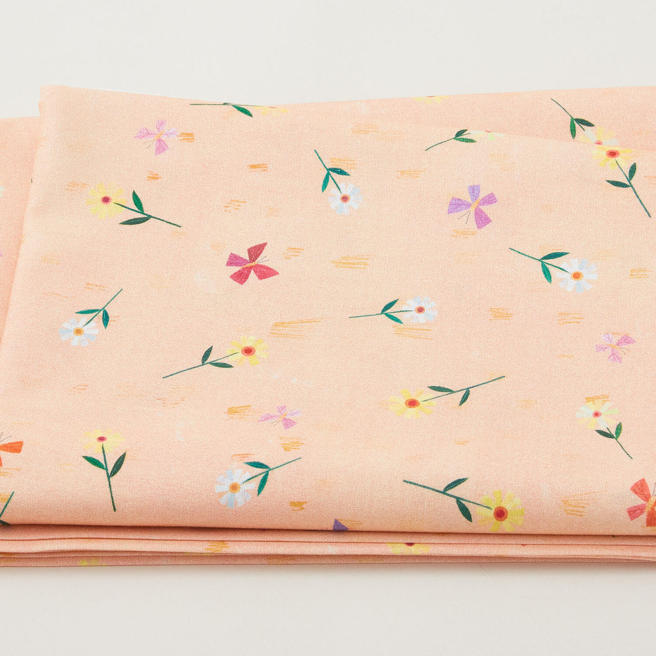 Enchanted Unicorn - Forest Floral Peach 2 Yard Cut