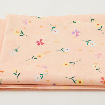Enchanted Unicorn - Forest Floral Peach 2 Yard Cut