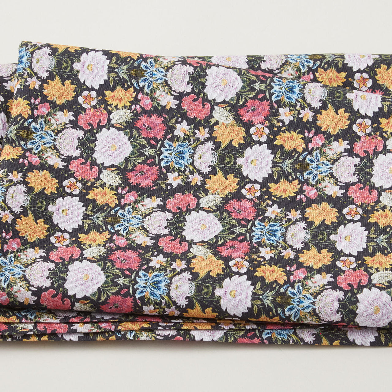 Heritage Floral - Heritage Garden Floral Black 2 Yard Cut