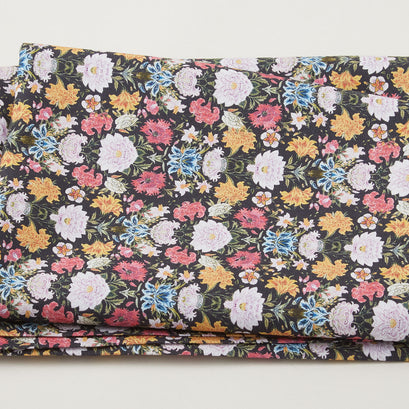 Heritage Floral - Heritage Garden Floral Black 2 Yard Cut