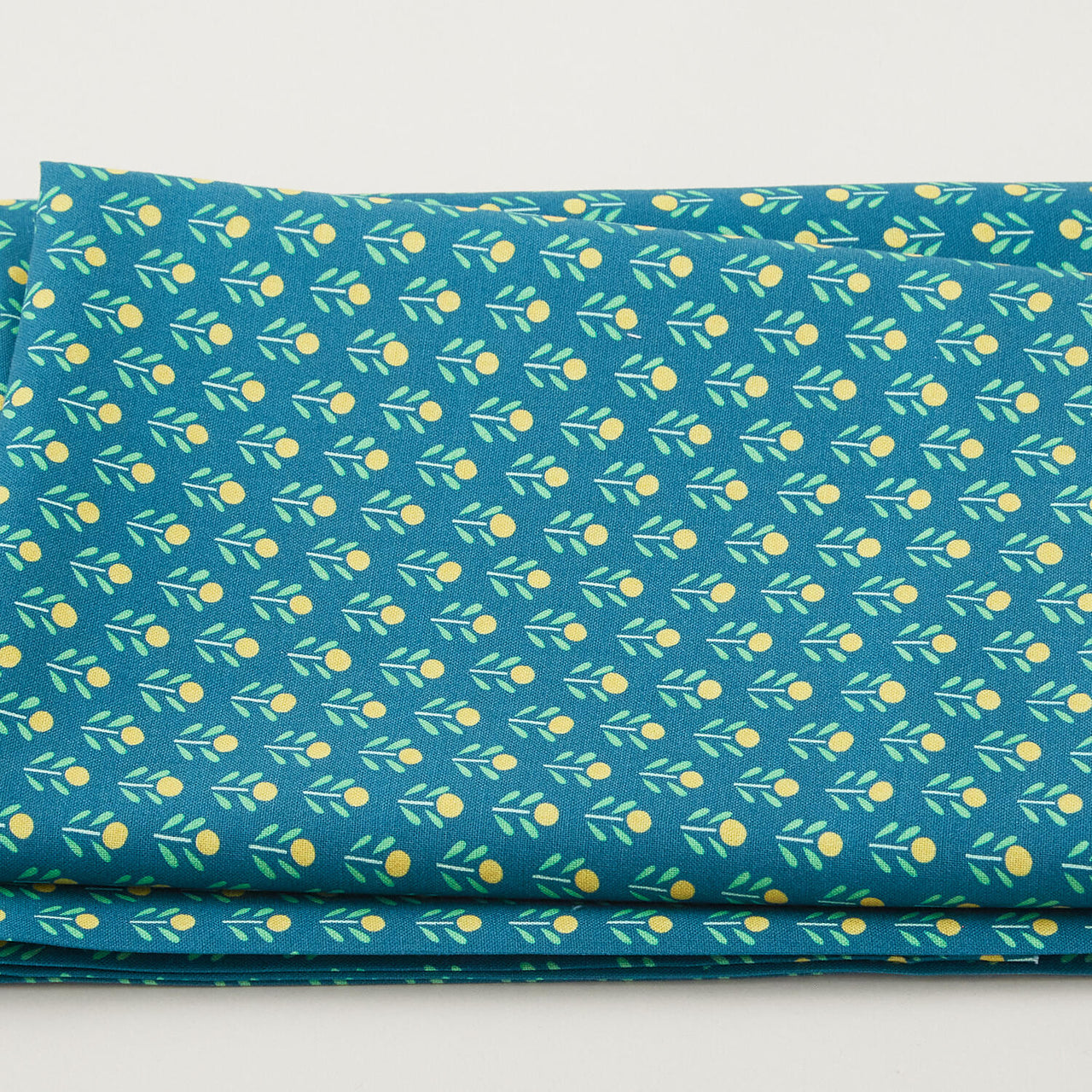 Positivi-Tea - Cute As A Button Teal 2 Yard Cut