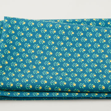 Positivi-Tea - Cute As A Button Teal 2 Yard Cut