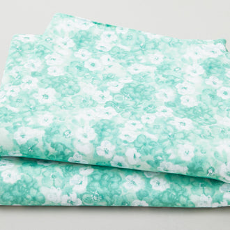 Widebacks - Shadow Fleur Mint 108" Wide 3 Yard Cut