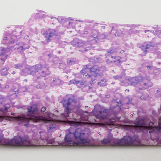 Widebacks - Shadow Fleur Purple 108" Wide 3 Yard Cut