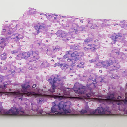 Widebacks - Shadow Fleur Purple 108" Wide 3 Yard Cut