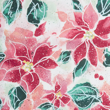 Widebacks - Holiday Floral Red 108" Wide 3 Yard Cut
