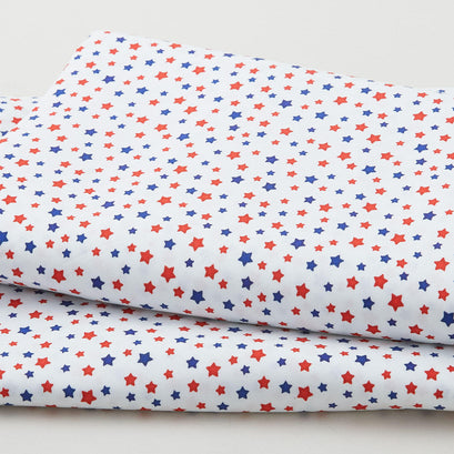 Widebacks - Itty Bitty Stars White 108" Wide 3 Yard Cut