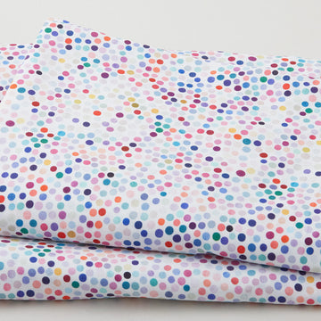 Fairy Dust Dots - White 108" Wide 3 Yard Cut