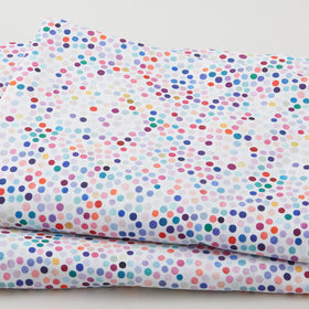 Fairy Dust Dots - White 108" Wide 3 Yard Cut