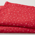 Dancing Snowflakes - Red 108" Wide 3 Yard Cut