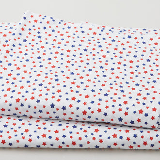 Itty Bitty Stars - White 108" Wide 3 Yard Cut