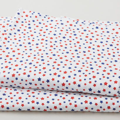 Itty Bitty Stars - White 108" Wide 3 Yard Cut