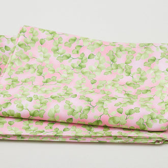 Wondrous Woodland - Packed Leaf Pink 2 Yard Cut