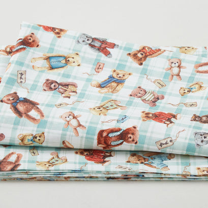 Much Loved Bear - Bear In Mind Green 2 Yard Cut