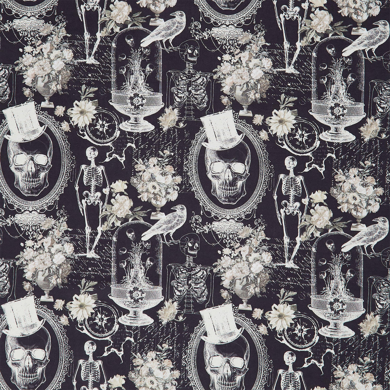 Boo-tiful - Nevermore Evermore Black Yardage
