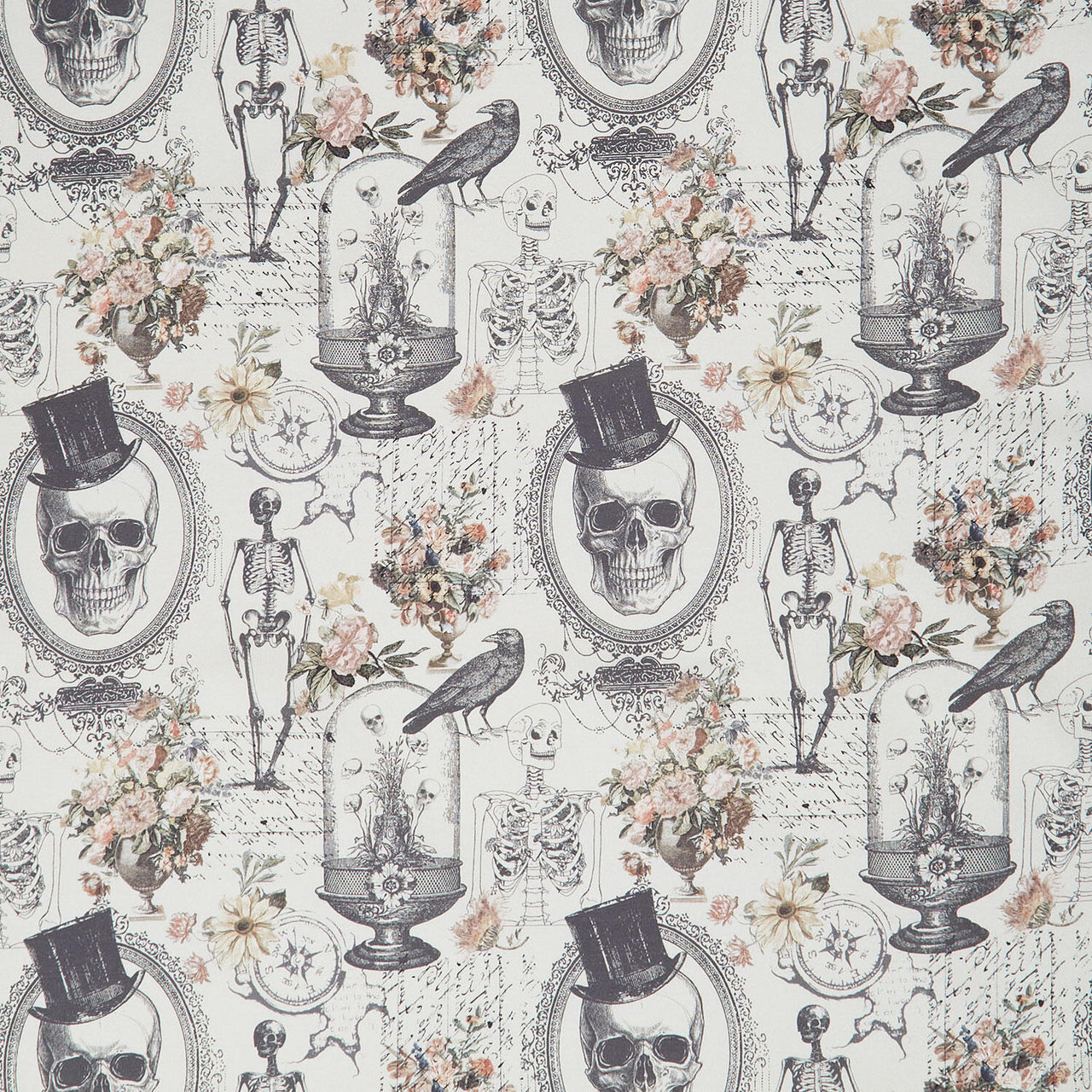 Boo-tiful - Nevermore Evermore Cream Yardage