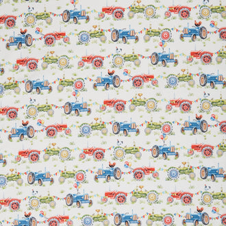 Town Fair - Tractors Cream Yardage