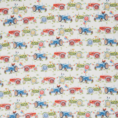 Town Fair - Tractors Cream Yardage