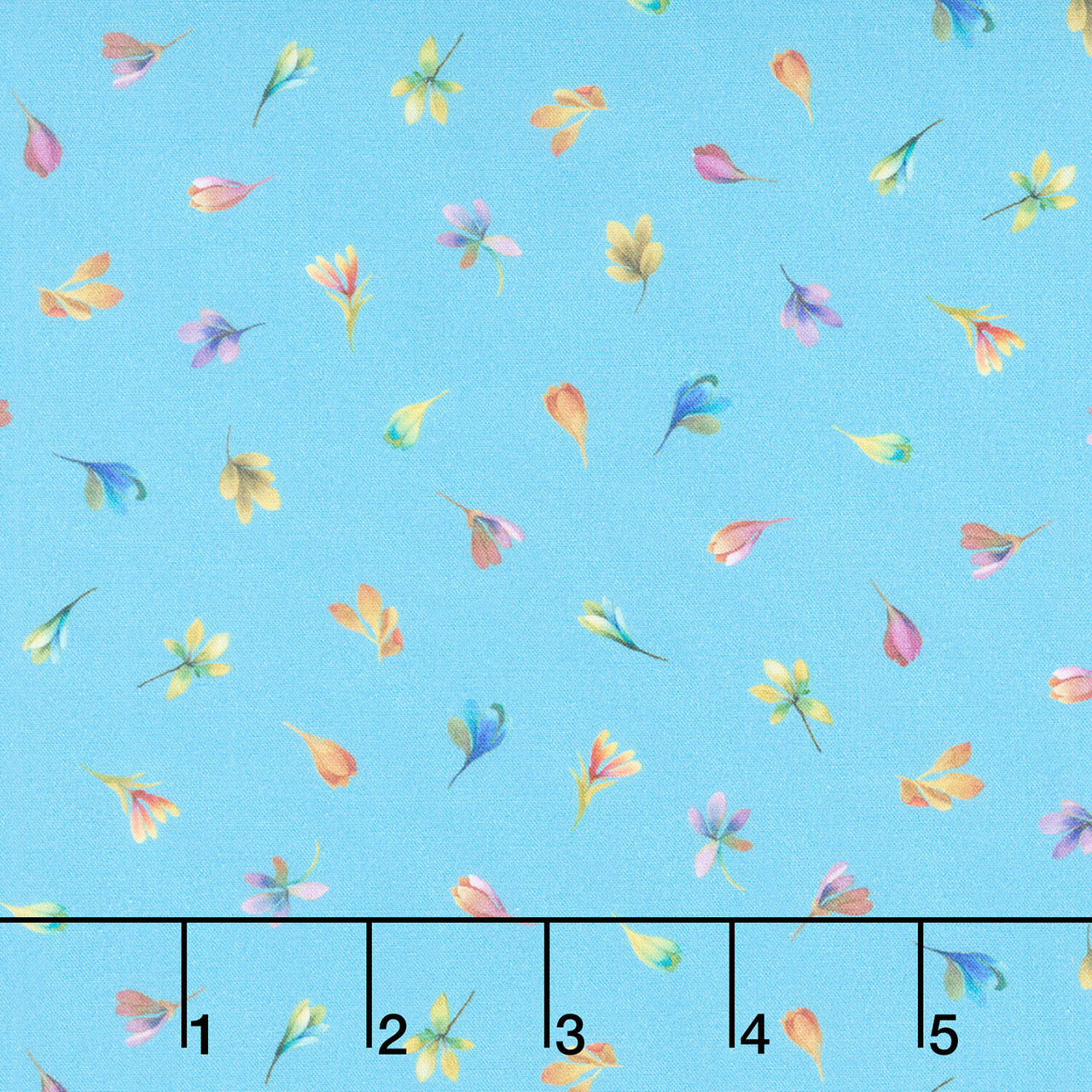 Color Crush - Flamboyant Florets Blue Yardage